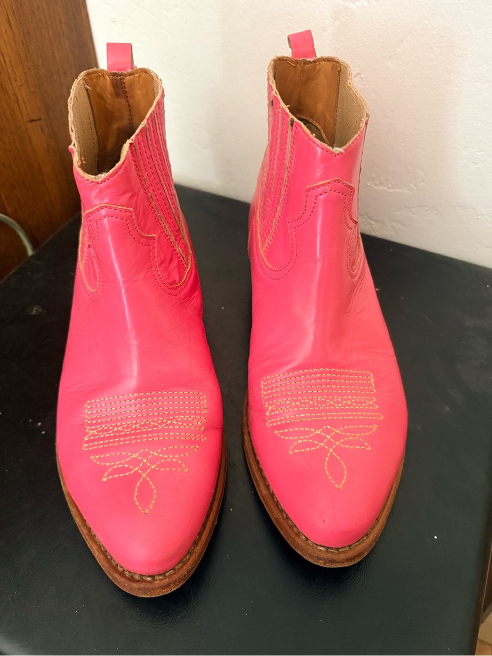 Women’s Golden Goose Pink Western ankle boots 6.5